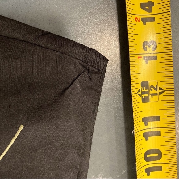 Vintage sz 4 black silk floral embroidered pixie pants - Picture 16 of 16